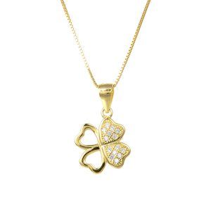 92.5 Solid Sterling Silver Cubic Zirconia Necklace